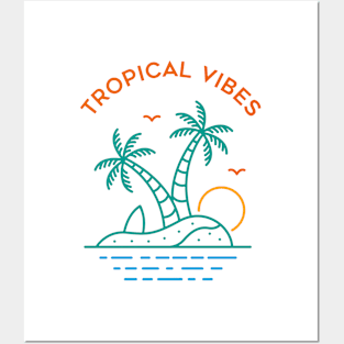 Tropical Vibes 1 Posters and Art